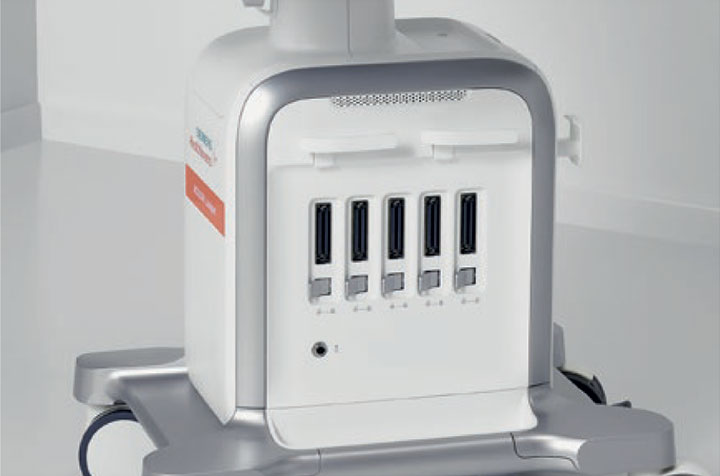Siemens Acuson Juniper Ultrasound Efficient workflow with 5 active transducer ports and 1 CW port